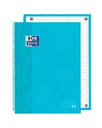 Cuaderno Oxford European Book A4 Azul Pastel - Paquete de 5
