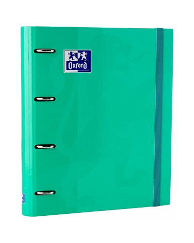 Oxford Classeur à Anneaux Menthe A4+, Organisateur de Documents Grande Capacité
