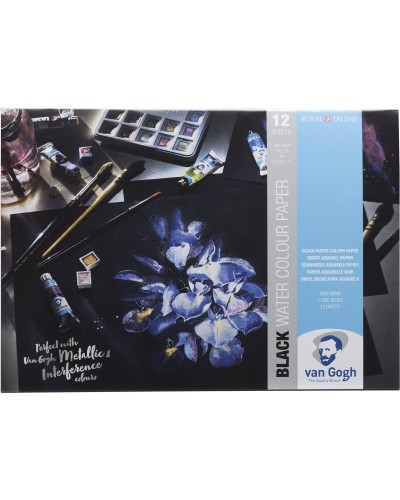 Carta per Acquerello Talens Van Gogh, Blocco Grana Fine, 300g/m², 21x31cm, 10 Fogli