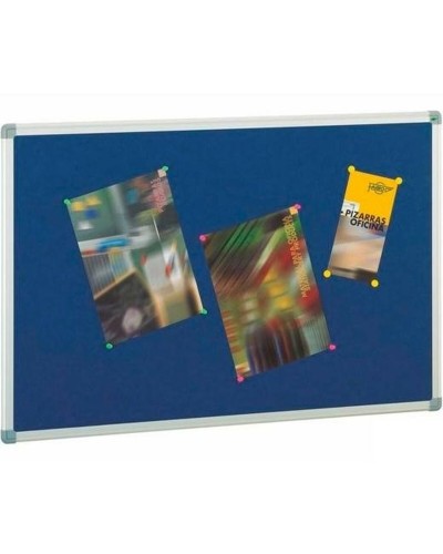 Faibo Blue Grey Cork Board 90x120cm, Self-Healing Surface for Notice Board
