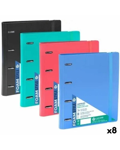Carchivo Raccoglitore Ad Anelli Multicolore A4, Confezione da 8