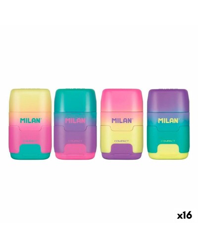 Milan Compact Sunset Set Gomme et Taille-crayon (16 pièces)
