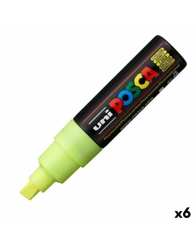 Pennarello POSCA PC-8K Fluorescente Giallo, Set da 6