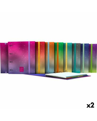 Ringmap Grafoplas Zwart A4 (2 Stuks)