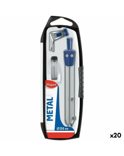 Compasso Maped in metallo da 3 pezzi (20 unità) per architetti e studenti