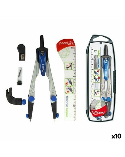 Compasso Maped Classic (4 Pezzi) per Disegno Tecnico e Geometrico