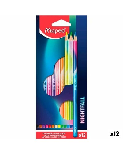 Buntstifte Nightfall Maped, 12er Set, Lebendige Farben für Kreativität und Zeichnen
