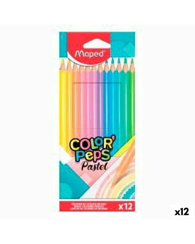 Kleurpotloden Maped Color' Peps Multicolour 12 Onderdelen (12 Stuks)