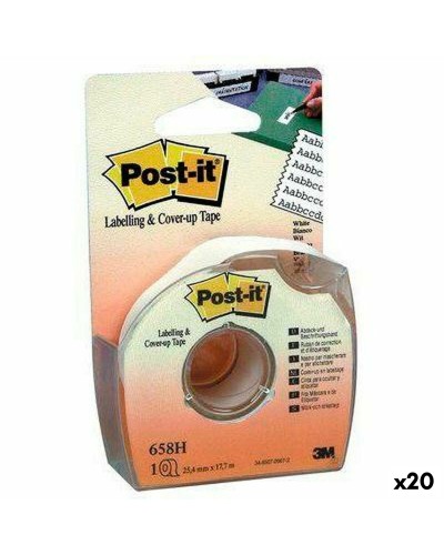 Liimanauha Post-it 658H Valkoinen 25,4 mm x 17,7 m (12 osaa)