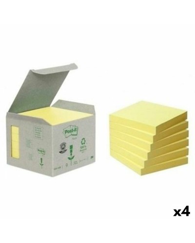 Canary Yellow Post-it Notes, 6 Pads, 76 x 76 mm, 4-Pack
