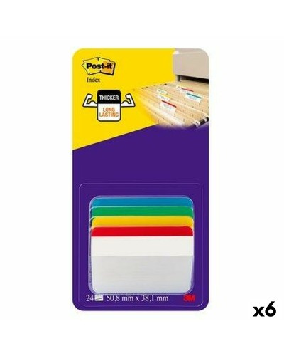 Tarramuistilappu-setti Post-it Index Monivärinen 51 x 38 mm (6 osaa)