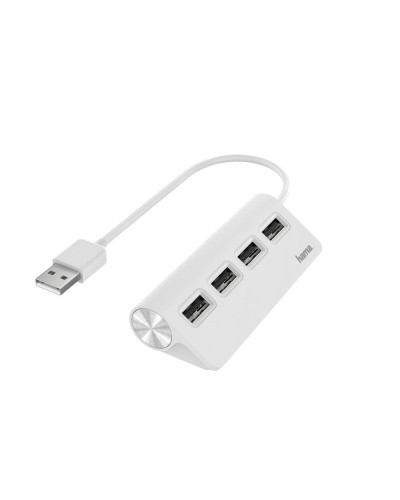 Hama Hub USB 3.0 Ultra Slim 4 Ports - Transfert Rapide de Données
