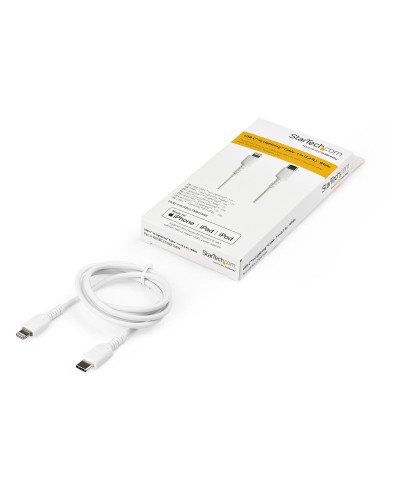 Kabel USB till Lightning Startech RUSBCLTMM1MW Vit 1 m