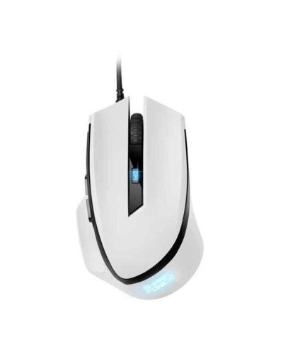 Sharkoon SHARK Force II Blanco - Ratón Gaming Óptico Ergonómico
