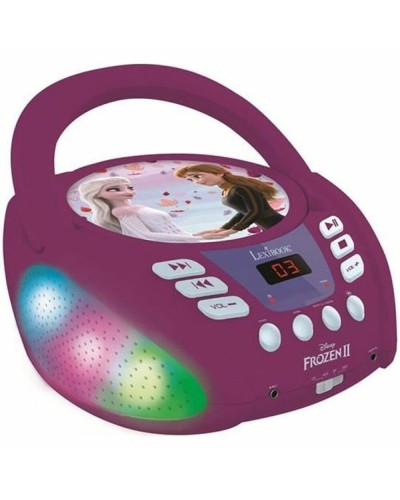 Lexibook Frozen : Lecteur CD Bluetooth Enfants avec Lumières LED - La Reine des Neiges 2
