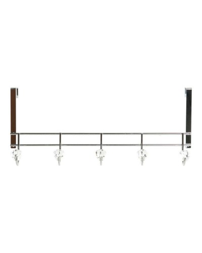 Kleiderbügel Transparent Metall DKD Home Decor Midnight Silver, 47 x 10 x 22 cm
