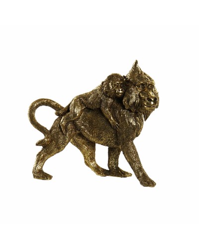 Decoratieve figuren DKD Home Decor FZ-93397 Wit Gouden Hars Rechthoekig Koloniaal Modern 21 x 8,5 x 18,5 cm