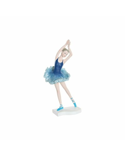 Statua Ballerina Blu DKD Home Decor da 11 x 6 x 23 cm per Decorazioni Classiche