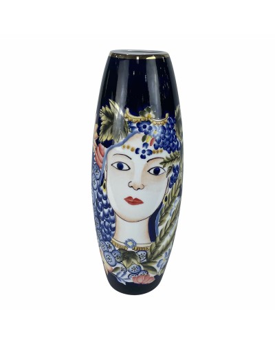 Vaso decorativo DKD Home Decor in porcellana colorata, 14 x 14 x 39 cm