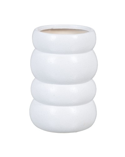 Vase 18,5 x 18,5 x 27 cm Ceramic White