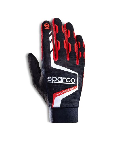 Sparco HYPERGRIP+ Guanti Nero/Rosso Taglia 10 - Guida e Sim Racing
