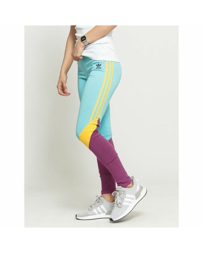 Leggings de Sport Femme Adidas Taille Haute Aigue-Marine - Idéal pour Yoga & Fitness
