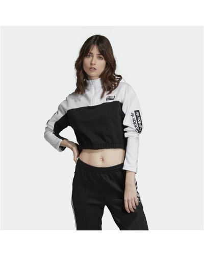 Adidas Cropped T-Shirt Damen Weiß - Kurzarm Sportlich
