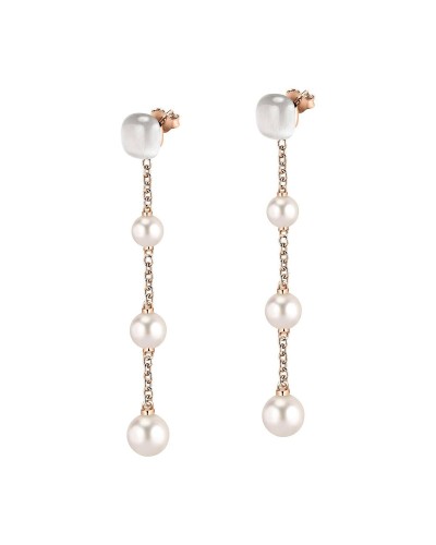 Boucles d'Oreilles Femme Morellato Gemma Pendantes Cristaux, Bijoux Élégants
