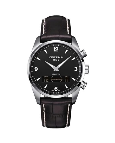 Certina DS Multi-8 Montre Homme Digitale Analogique Acier Inoxydable - Multifonction
