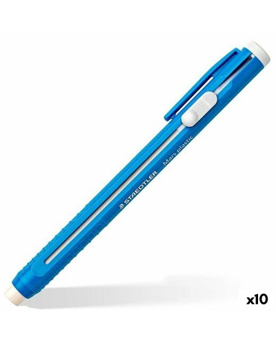 Sisäänvedettävä kumi Staedtler Mars Plastic Sininen (10 osaa)