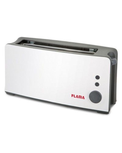 Grille-pain Flama 958FL : 900W, Blanc, Cuisson Uniforme - Idéal pour Votre Petit Déjeuner !
