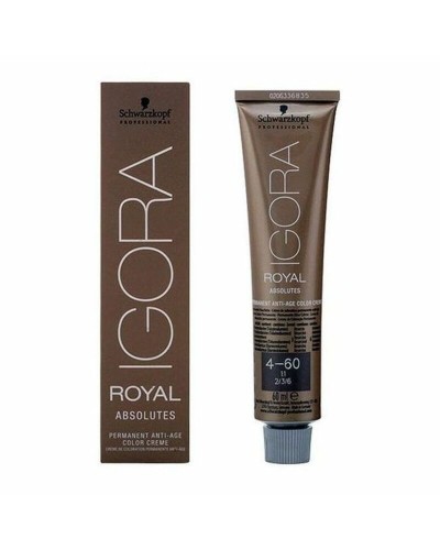 Permanente Anti-Veroudering Kleur Igora Royal Absolutes Schwarzkopf 4.04579E+12 Nº 4-60 Nº 4-60 60 ml