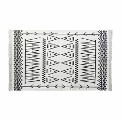 Tapis Ikat DKD Home Decor, Noir et Blanc (120 x 180 cm, Épaisseur 0,7 cm)
