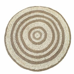 Matto DKD Home Decor Beige Ruskea (150 x 1 x 150 cm)
