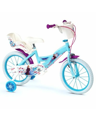 Bicicleta Niña Frozen 16" Azul - Bici para Niños Disney
