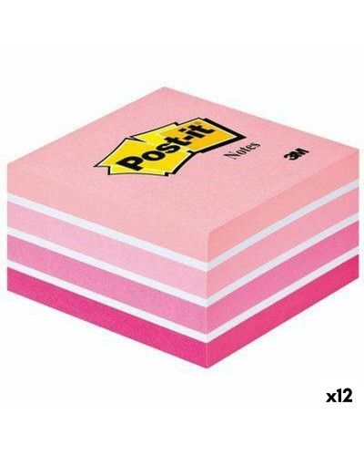 Post-it Rosa 76x76mm, 450 Hojas (Paquete de 12)
