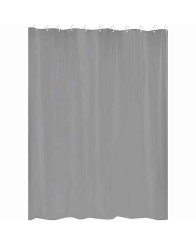 Rideau de Douche Gelco Gris 180 x 200 cm pour une Salle de Bain Moderne et Élégante
