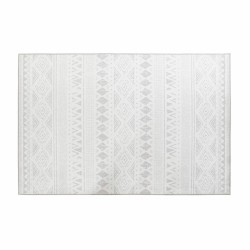Tapis DKD Home Decor Ikat Gris (160 x 230 cm) - Style Bohème Moderne pour Salons et Chambres
