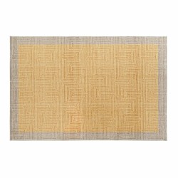 DKD Home Decor Teppich Gemütlich in Sonnengelb (160 x 230 x 0,7 cm)
