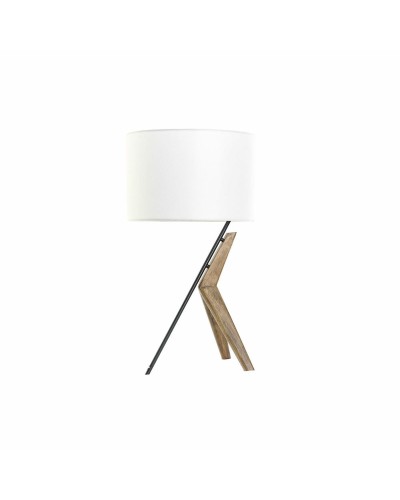 DKD Home Decor Tischlampe, Schwarz, Braun, Weiß, Eiche, Metall, 35x35x54 cm, 220 V, 50 W
