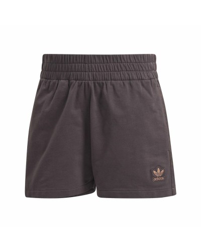 Adidas Originals Pantalones Cortos Deportivos 3 Rayas Mujer Marrón
