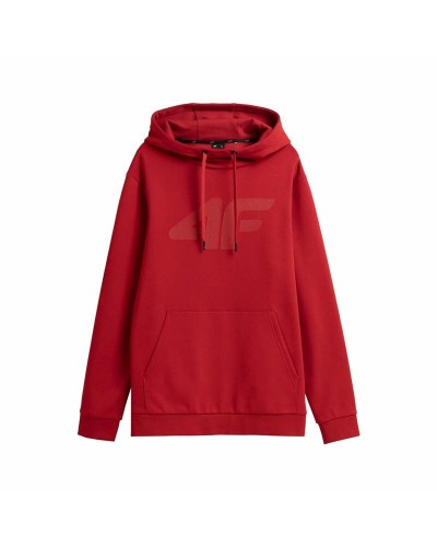 4F Men's Red Hoodie with Hood - Sports & Casual
