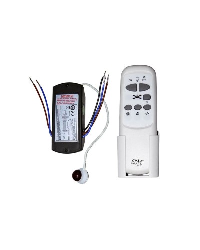 Télécommande Universelle Blanche pour Ventilateurs de Plafond avec Contrôle de Vitesse, Minuterie et Oscillation.
