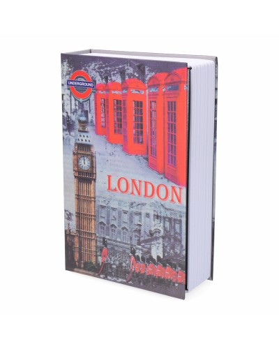 Caja Fuerte con Forma de Libro Micel CFC08 - Gris Londres
