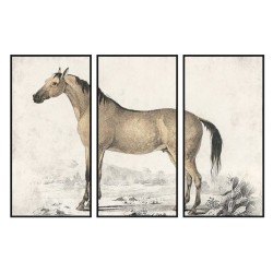 Tableau Cheval DKD Home Decor (180 x 120 cm) : Art mural équestre pour un environnement élégant
