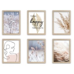 Quadro Decorativo DKD Home Decor Pino Naturale | 40 x 2 x 60 cm | Arredamento Interni