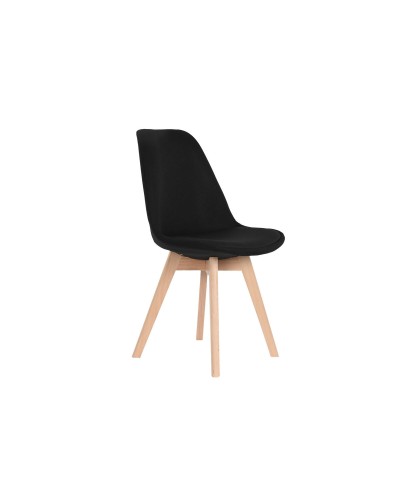 Silla DKD Home Decor Negro - 48 x 56 x 83 cm (Moderna, Duradera, Cómoda)
