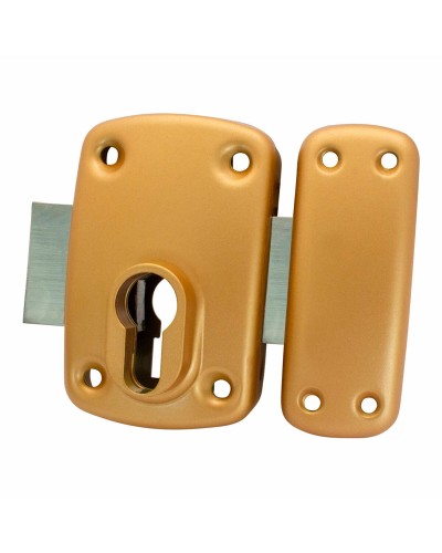 Chiavistello di Sicurezza IFAM X5, Acciaio, 110 mm, Marrone, Sovrapporre