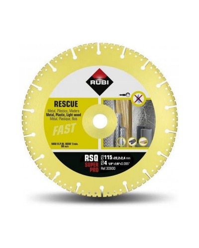 Disco da taglio Rubi SuperPro 309: 125 mm, 22,2 mm, taglio ad umido/secco