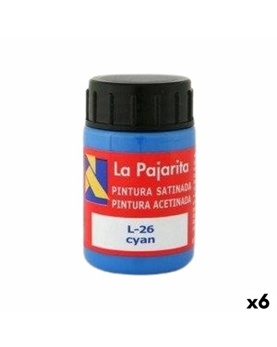 Pintura al temple La Pajarita 6 unidades Azul Azure para la escuela
